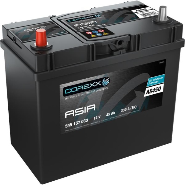 COREXX ASIA 45AH 12V Batterie – Zuverlässige Energie für Boot & Solaranlagen