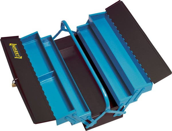 Hazet Werkzeugkasten leer - Professionelle Aufbewahrung mit 1 Boden- und 4 Seitenfächern, 530mm x 20