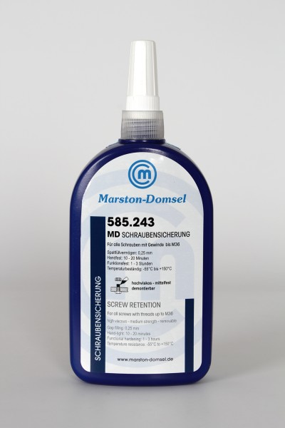 MD-Schraubensicherung 585.243 von MARSTON-DOMSEL - hochwertige Schraubensicherung in Flasche, 25g