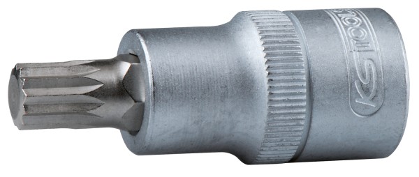 KS Tools Tiefer Steckschlüsseleinsatz 17,0mm - Chrom-Vanadium Bit-Stecknüsse mit Vielzahn