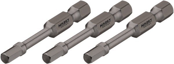 HAZET Inbus Schraubeinsatz/Bits für hohe Beanspruchung - ISO 1173 C6,3 Sechskant-Antrieb, 50 mm Läng