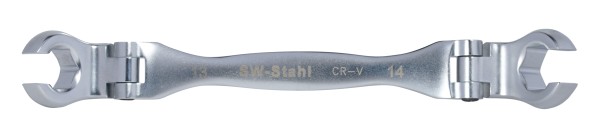 SW-STAHL Bremsleitungs-Schlüssel mm - Flexibler Profi-Schlüssel für Brems- und Hydraulikleitungen