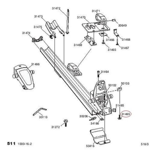 Thule Ersatzschraube M6x26 für Trägersysteme (31465)