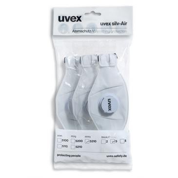 UVEX Silv-Air Premium 5310 FFP3 Atemschutzmasken 3er Pack