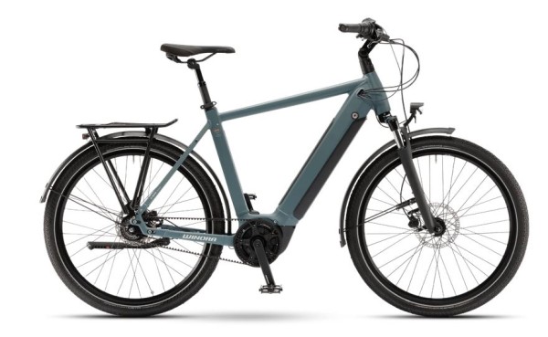 E-Bike Sinus R8E Greyblue matt High 56 mit Bosch-Leistungslinie, 250W, 75Nm, 25km/h