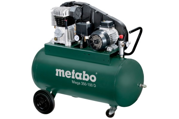 Metabo Kompressor Mega 350-100 D - Leistungsstarker Keilriemenantrieb