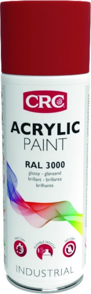 Premium Farb-Schutzlack-Spray 400 Farbcode 3000 von CRC INDUSTRIES - Feuerrot, Korrosionsschutz, 400