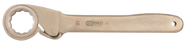 KS TOOLS Freilaufknarre 12-Kant, 840g, funkenfrei und korrosionsbeständig