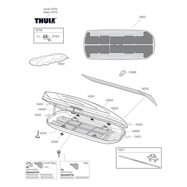 THULE Base Mat Excellence 900 - Premium Autodach Schutzmatte