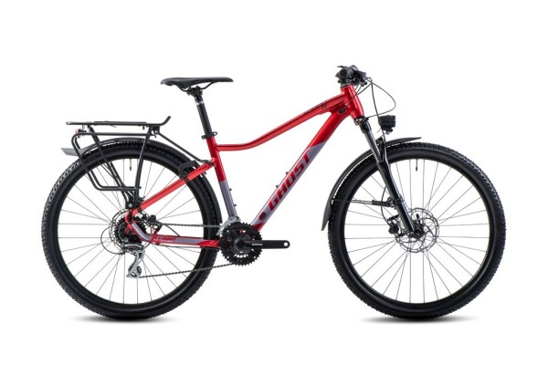 GHOST Lanao EQ 27.5 AL: Sicherheitsorientiertes Hardtail-Bike für Frauen in deep red/purple pearl