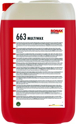SONAX SX MultiWax 25L - Hochglanz Autowachs & Versiegelung
