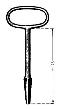 HAPPICH Dornschlüssel verzinkt - Für 7-10mm Vierkantloch, Kategorie: Schlüssel/Zylinder/Schlösser, 1