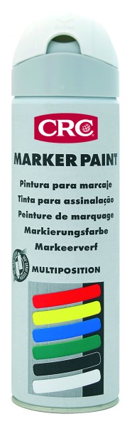 Temporäre Marker Paint 500ml Spraydose von CRC Industries - Weiße Markierfarbe