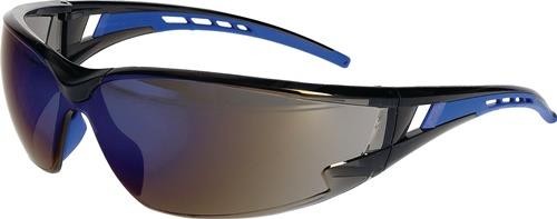 Schutzbrille Bügel: schwarz/blau
