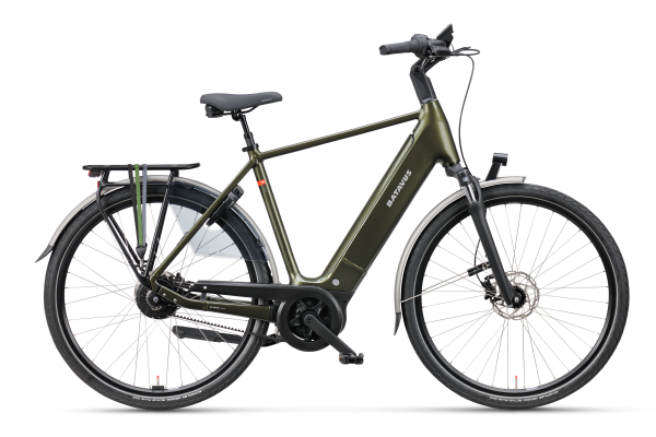 Batavus Finez E-Go Power Exclusive Plus Env-M 75 Elektro-Fahrrad in Savanna Green, 53 - Premium E-Bi
