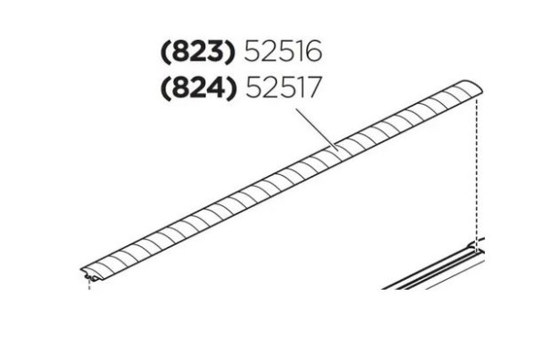 THULE T-Nut Abdeckstreifen T-track 823 – Aerodynamisch & Langlebig