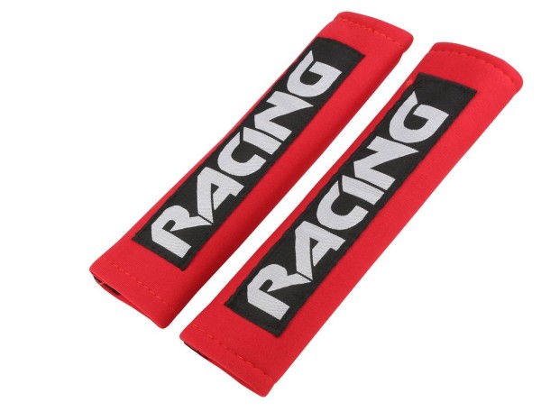 Gurtpolster Racing, rot, 2 Stück im Set