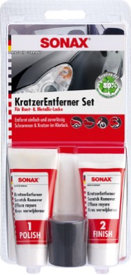SONAX Autolack KratzerEntferner Set für Bunt- & Metalliclacke
