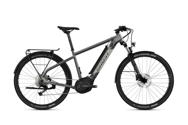 Ghost E-Teru B Essential EQ E-Mountainbike, glänzend Dark Grey/Light Grey Größe L