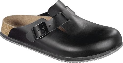 Clog Größe 38 schwarz Leder