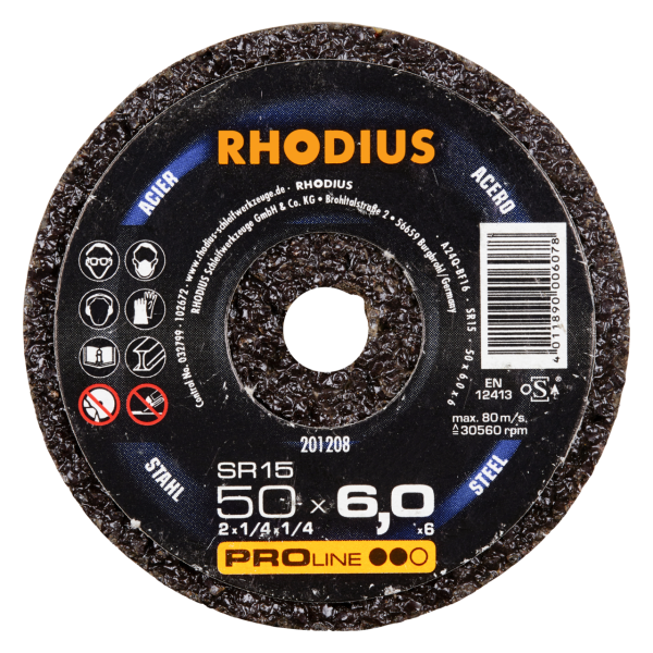 RHODIUS SR 15 Schleifrad: Hochwertiges, Professionelles Schleiftopf für Diverse Anwendungen