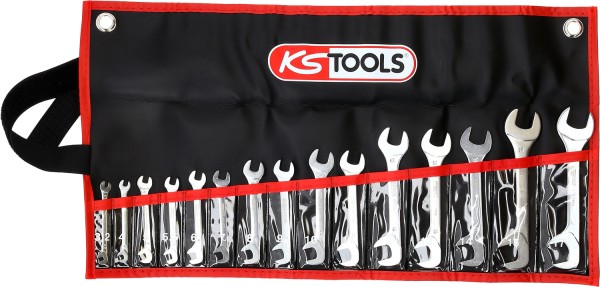 15-teiliger KS Tools Doppel-Maulschlüsselsatz 3,2-14mm