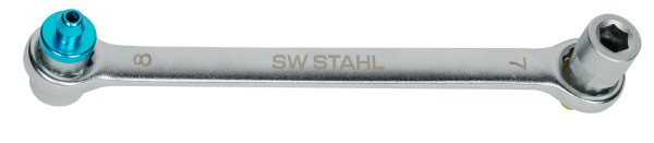 Bremsenentlüftungsschlüssel 7x8mm von SW-STAHL - Praktischer Zweizack für hervorragenden Bremsendien