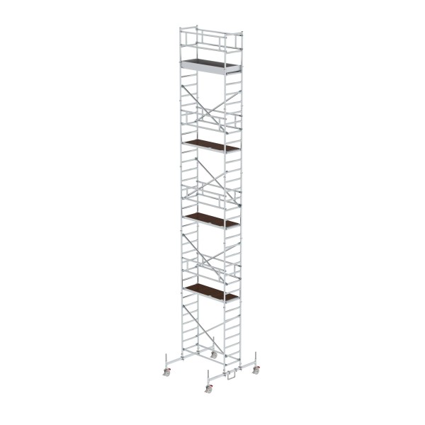 Alu-Rollgerüst PL-Höhe9,45m Länge1,80m Aluminium-Rollgerüst mit Fahrbalken*, Pl