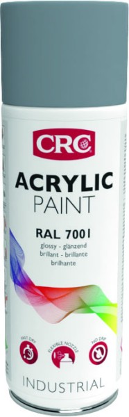 ACRYL RAL 7001 Silbergrau Spraydose 400ml - Optimales Korrosionsschutzmittel von CRC INDUSTRIES