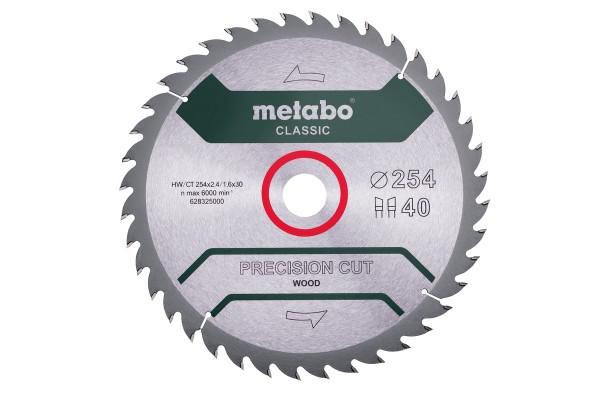 METABO PrecisionCutClassic 254x30 40WZ 20° - Hochqualitatives Zubehör für präzise Schnitttechnik