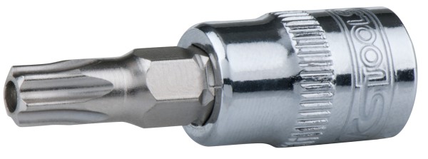 Bit-Stecknuss, Ø 12,0mm SW TB30, Chrom-Vanadium von KS TOOLS - Hochwertige Torx mit Innenvierkantant