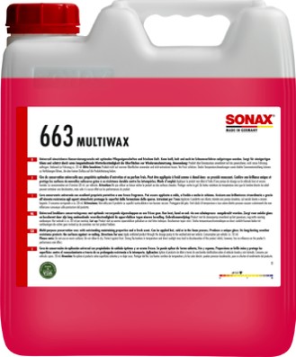 SONAX SX MultiWax 10L - Profi Autowachs & Oberflächenschutz