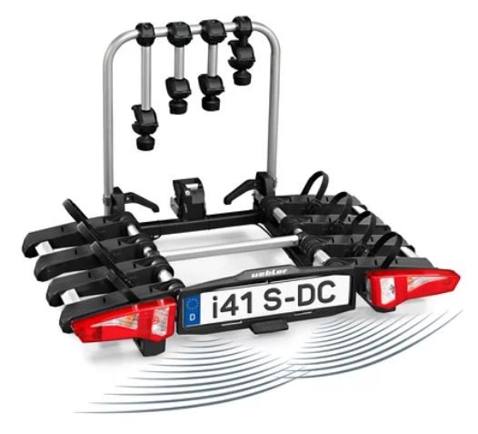 UEBLER i41 S-DC - Premium Kupplungsträger für 4 Fahrräder, e-Bike geeignet - Made in Germany