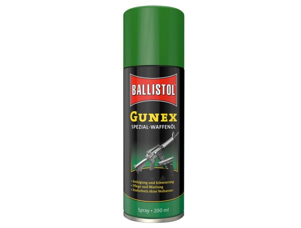 Ballistol Gunex Waffenöl Spezial 200ml - Pflege & Schutz für Gewehre, Pistolen, Revolver & Angelrute