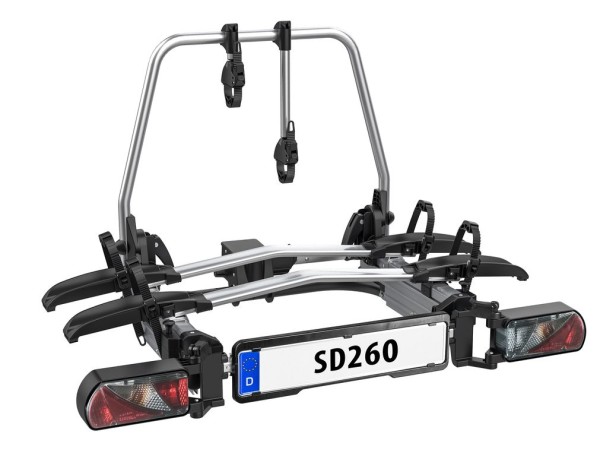 Fahrradträger LAS SD260 für Flügeltüren - Kupplung, abschließbar