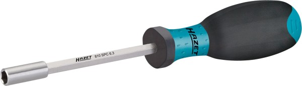 HAZET Bit-Halter 1/4" 6.3mm mattverchromt - Hochleistungs-Betätigungswerkzeug mit Magnet und rutschf