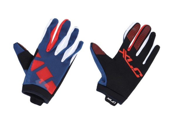 XLC MTB Langfingerhandschuh CG-L14 - Radfahrer-Handschuhe in Blau, Größe M