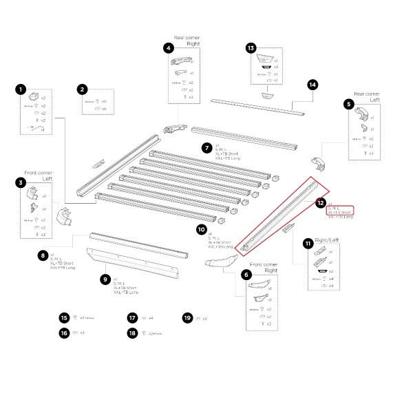 Thule Side Cargo Plattform L/XL für Dachträger – Robuste Ladungserweiterung