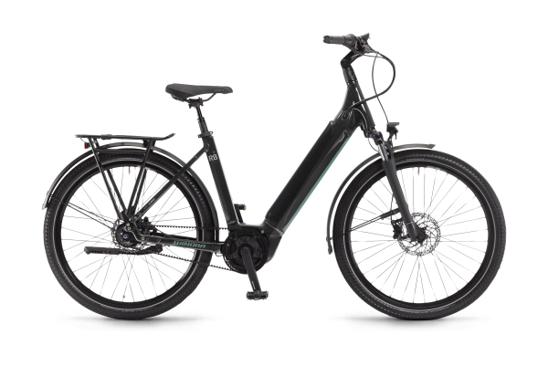 Winora Sinus R8f Onyxschwarz E-Bike Gr.46 - Hochwertiges Aluminium 6061 und Scheibenbremsen