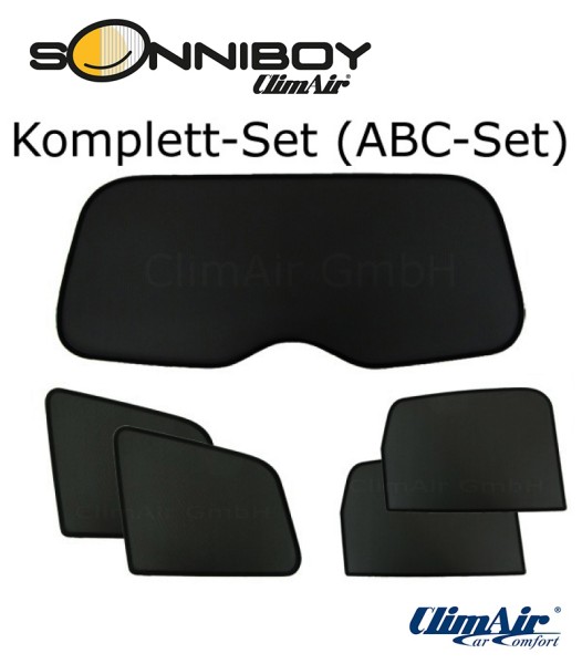 Climair Sonnenschutz-Set für Opel Zafira Tourer SW, Typ P-J, 5-Türer - optimale Scheibenschutzlösung