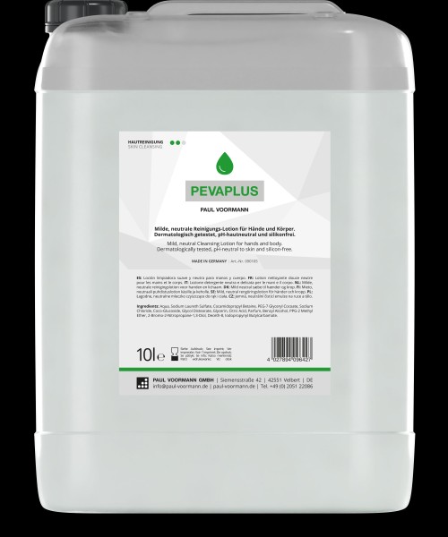 PAUL VOORMANN Pevaplus Reinigungs-Lotion - Haut- und Handreiniger für leichte Verschmutzungen, pH-ha