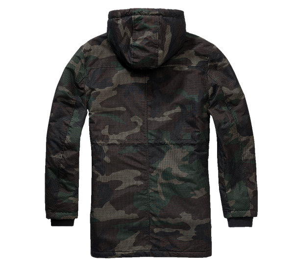 Woodland Camo Parka Jacke L für Outdoor & Abenteuer