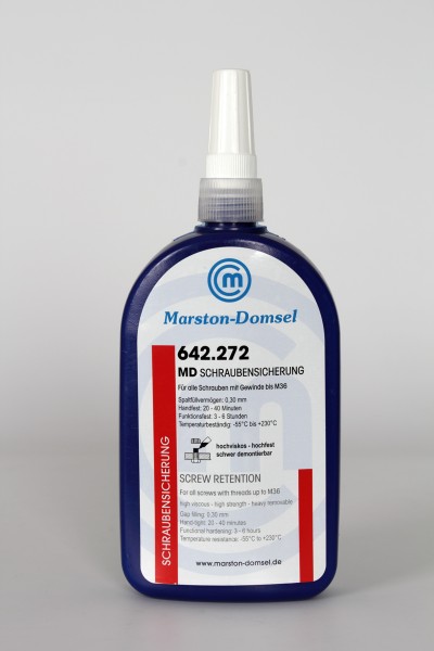 MARSTON-DOMSEL MD-Schraubensicherung 642.272 | Hochwertige Schraubensicherung | 25 0g Flasche