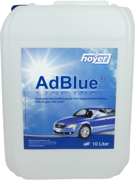 AdBlue Harnstoff von HOYER: 10 Liter Kanister inklusive Ausgießer - Ideal für alle AdBlue Kategorien
