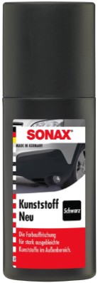 SONAX Kunststoff Schwarz Auffrischer 100ml - 6er Pack Auto Politur