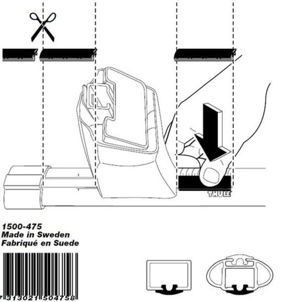 Thule 882-1 EasyFold XT Windgeräusch-Adapter