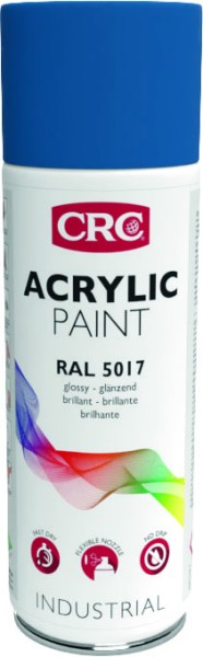 CRC Industries Acrylic Paint 5017 - Traffic Blue Spray für optimalen Korrosionsschutz, 400ml