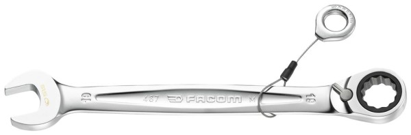 9mm Knarren-Ring-Maulschlüssel von FACOM mit SLS-Sicherheitssystem und umschaltbarem Knarrenmechanis
