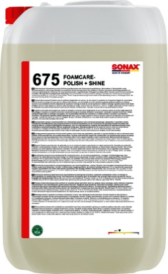SONAX Foamcare Polish&Shine 25L - Lang anhaltender Auto Glanz