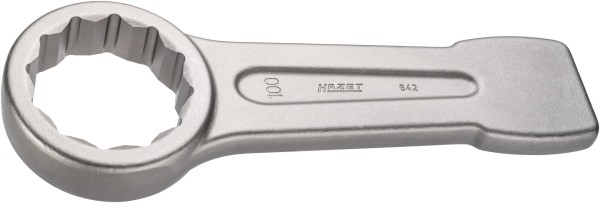 HAZET Schlag-Ringschlüssel 36mm, DIN 7444, stahlgrau, Länge 205mm - Professionelles Werkzeug für Pro